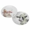 Wrendale Designs Christmas Coupe Plate Set of 2 - Cow & Duck Tableware -HARTS OF STUR Sales WNB3994XW Wrendale Designs Christmas Collection Coupe Plate Set Of 2 Cow And Duck