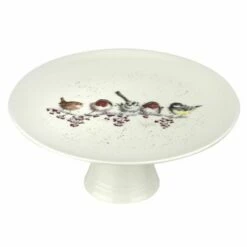 Wrendale Designs Christmas Footed Cake Plate - One Snowy Day | Festive Serveware