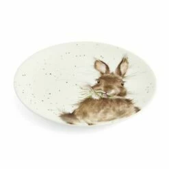 Wrendale Designs Set of 2 Bunny & Duckling Coupe Plates - Charming Tableware for Everyday Use -HARTS OF STUR Sales WND3994 XW Wrendale Designs Set of 2 Bunny And Duckling Coupe Plates 1