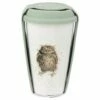 Wrendale Designs Owl Travel Mug - Insulated Stainless Steel Drinkware -HARTS OF STUR Sales WNKD78753 XW Wrendale Designs Travel Mug Owl