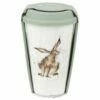 Wrendale Designs Travel Mug Hare - Insulated Stainless Steel Travel Mug with Lid - Perfect for Tea & Coffee - 350ml -HARTS OF STUR Sales WNKE78753 XW Wrendale Designs Travel Mug Hare