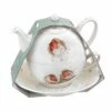 Wrendale Designs Tea For One With Saucer - Robin Themed Ceramic Tea Set -HARTS OF STUR Sales WNLK3917 XW Wrendale Tea For One With Saucer Robin