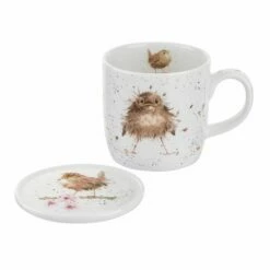 Wrendale Designs Flying The Nest Mug & Coaster Set - Charming Drinkware Gift