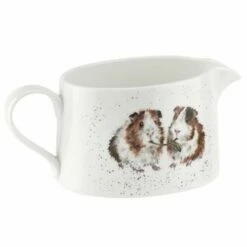 Wrendale Designs Sauce Boat Guinea Pig - Charming Gravy Boat for Tableware Enthusiasts -HARTS OF STUR Sales WNMV4344 XT Wrendale Designs Sauce Boat Guinea Pig 1