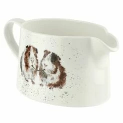 Wrendale Designs Sauce Boat Guinea Pig - Charming Gravy Boat for Tableware Enthusiasts -HARTS OF STUR Sales WNMV4344 XT Wrendale Designs Sauce Boat Guinea Pig 2