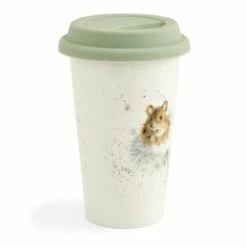 Wrendale Designs Mouse Travel Mug - Insulated Stainless Steel Drinkware for Hot & Cold Beverages -HARTS OF STUR Sales WNOH78753 XW Wrendale Designs Mouse Travel Mug 1