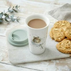 Wrendale Designs Mouse Travel Mug - Insulated Stainless Steel Drinkware for Hot & Cold Beverages -HARTS OF STUR Sales WNOH78753 XW Wrendale Designs Mouse Travel Mug 3