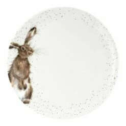 Wrendale Designs 10.5 Inch Coupe Plate - Hare Design | Elegant Tableware