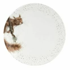 Wrendale Designs 10.5 Inch Coupe Plate - Charming Squirrel Design, Perfect for Tableware