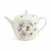 Wrendale Designs 2 Part Mouse & Flower Teapot - Elegant Ceramic Teapot for Tea Lovers -HARTS OF STUR Sales WNQS3924 XT Wrendale Designs 2 Part Mouse And Flower Teapot