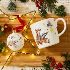 Wrendale Designs Large Mug Star Of Wonder - Premium Ceramic Christmas Mug -HARTS OF STUR Sales WNRA4020XD Wrendale Designs Large Mug Star of Wonder 3