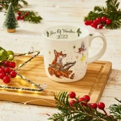 Wrendale Designs Large Mug Star Of Wonder - Premium Ceramic Christmas Mug -HARTS OF STUR Sales WNRA4020XD Wrendale Designs Large Mug Star of Wonder 4