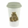 Wrendale Designs Lions Travel Mug - Insulated Coffee Cup with Lid - Perfect for Hot & Cold Drinks -HARTS OF STUR Sales WNRT78753 XW Wrendale Designs Lions Travel Mug