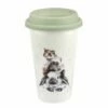 Wrendale Designs Rabbit, Guinea Pig, Mouse Travel Mug - Insulated Drinkware for Tea & Coffee -HARTS OF STUR Sales WNRV78753 XW Wrendale Designs Rabbit Guinea Pig Mouse Travel Mug