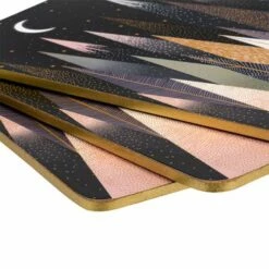 Sara Miller Frosted Pines Collection Set of 4 Placemats - Festive Tableware -HARTS OF STUR Sales X0010549114 Sara Miller Frosted Pines Collection Set of 4 Placemats 2