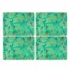 Sara Miller Chelsea Collection Set of 4 Green Placemats - Premium Table Mats for Dining & Decor 1 Sara Miller Chelsea Collection Set of 4 Green Placemats - Premium Table Mats for Dining & Decor -HARTS OF STUR Sales X0010549116 Sara Miller Chelsea Collection Set of 4 Placemats Green