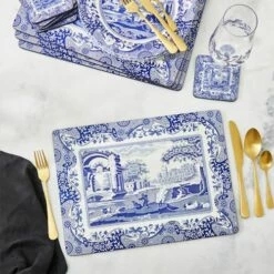 Spode Blue Italian Set of 4 Placemats - Elegant Tableware for Stylish Dining 12 Spode Blue Italian Set of 4 Placemats - Elegant Tableware for Stylish Dining -HARTS OF STUR Sales X0010648337 Spode Blue Italian Blue Italian Placemats Set of 4 4