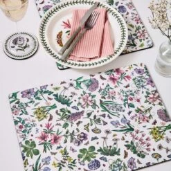 Portmeirion Botanic Garden Chintz Placemats Set of 4 - Elegant Table Mats for Dining -HARTS OF STUR Sales X0010648362 Botanic Garden by Portmeirion Chintz Placemats Set of 4 2