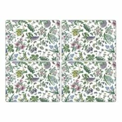 Portmeirion Botanic Garden Chintz Placemats Set of 4 - Elegant Table Mats for Dining