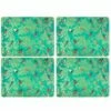 Sara Miller Chelsea Collection Set of 4 Large Green Placemats - Premium Table Mats for Dining -HARTS OF STUR Sales X0010649116 Sara Miller Chelsea Collection Set of 4 Large Placemats Green