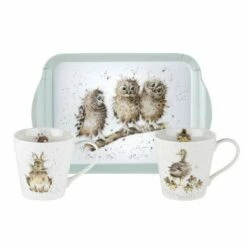 Wrendale Designs Mug & Tray Set - Elegant Drinkware for Tea & Coffee Lovers