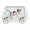 Wrendale Designs Christmas Snowy Day Mug and Tray Set - Festive Drinkware Gift
