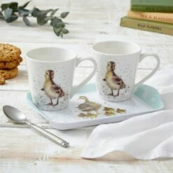 Wrendale Designs Lovely Mum Mug & Tray Set - Perfect Gift for Mother's Day -HARTS OF STUR Sales X0011659124 Wrendale Designs Lovely Mum Mug And Tray Set 3