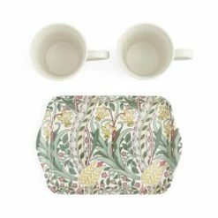 Morris & Co. Mug & Tray Set - Stylish Drinkware for Tea & Coffee Lovers -HARTS OF STUR Sales X0011659175 Morris And Co Mug And Tray Set 5