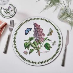 Portmeirion Botanic Garden Round Placemats Set of 4 - Elegant Tableware for Stylish Dining -HARTS OF STUR Sales X0012348013 Botanic Garden by Portmeirion Round Placemats Set of 4 2