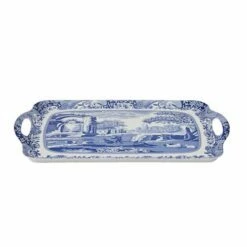 Spode Blue Italian Large Handled Tray - Elegant Tableware Serving Tray -HARTS OF STUR Sales X0019518337 Spode Blue Italian Blue Italian Large Handled Tray 1
