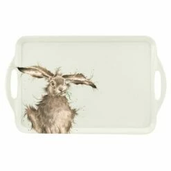 Wrendale Designs Hare Large Handled Tray | Elegant Tableware for Home Decor