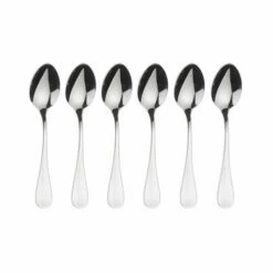 Arthur Price Classic Baguette Set of 6 Tea Spoons - Premium Stainless Steel Cutlery