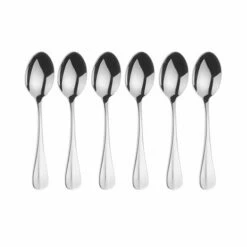 Arthur Price Classic Baguette Set of 6 Coffee Spoons - Elegant Stainless Steel Cutlery