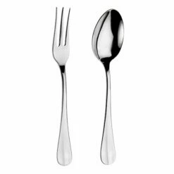 Arthur Price Classic Baguette Serving Spoon & Fork Set - Elegant Cutlery for Dining