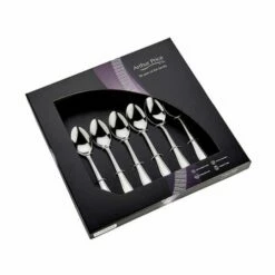 Arthur Price Classic Bead Set of 6 Teaspoons - Premium Stainless Steel Cutlery