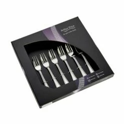 Arthur Price Classic Bead Set of 6 Pastry Forks - Elegant Stainless Steel Cutlery