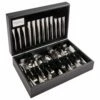 Arthur Price Signature Echo 124-Piece 12-Person Canteen Set with FREE 12 Tea Spoons - Premium Cutlery Set