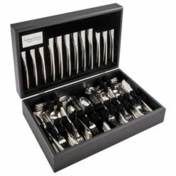 Arthur Price Signature Echo 124-Piece 12-Person Canteen Set with FREE 12 Tea Spoons - Premium Cutlery Set