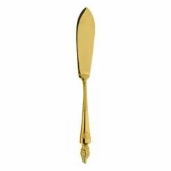 Clive Christian Empire Flame All Gold Fish Knife - Luxury Cutlery for Fine Dining