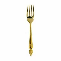 Clive Christian Empire Flame All Gold Fish Fork - Luxury Cutlery for Fine Dining