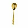 Clive Christian Empire Flame All Gold Caviar Spoon - Luxury Cutlery for Gourmet Dining -HARTS OF STUR Sales ZEFG0190 Clive Christian Empire Flame All Gold Caviar Spoon