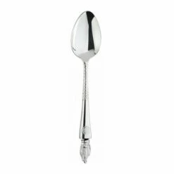 Clive Christian Empire Flame All Silver Table Spoon - Luxury Cutlery for Elegant Dining