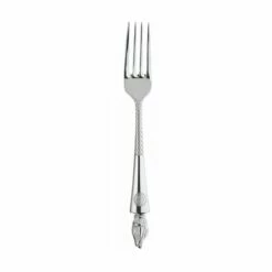 Clive Christian Empire Flame All Silver Dessert Fork - Luxury Cutlery for Fine Dining