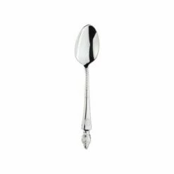 Clive Christian Empire Flame All Silver Coffee Spoon - Luxury Cutlery for Elegant Dining