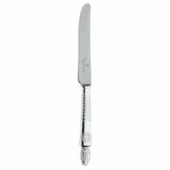 Clive Christian Empire Flame All Silver Table Knife - Luxury Cutlery for Elegant Dining