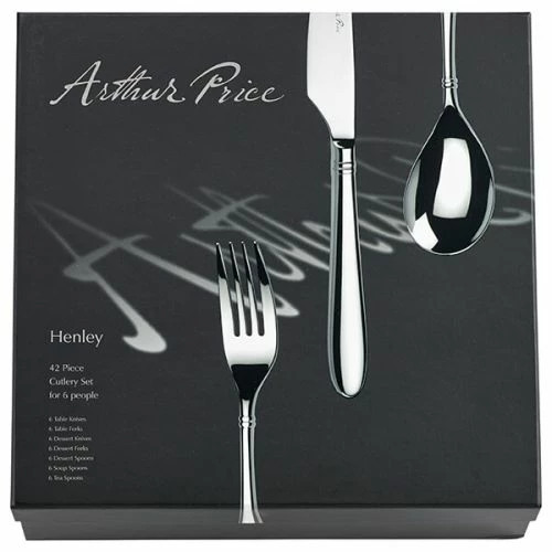 Arthur Price Signature Henley 42-Piece Cutlery Box Set with FREE 6 Tea Spoons | Premium Stainless Steel Cutlery 4 Arthur Price Signature Henley 42-Piece Cutlery Box Set with FREE 6 Tea Spoons | Premium Stainless Steel Cutlery - Image 2