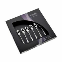 Arthur Price Classic Harley Set of 6 Stainless Steel Coffee Spoons - Elegant Cutlery for Tea & Coffee