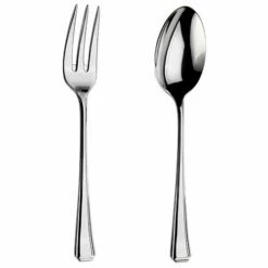 Arthur Price Classic Harley Serving Spoon & Fork Set - Premium Stainless Steel Cutlery