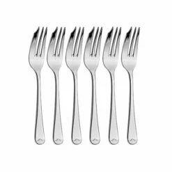 Arthur Price Classic Old English Set of 6 Pastry Forks - Elegant Stainless Steel Cutlery