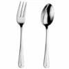 Arthur Price Classic Rattail Serving Spoon & Fork Set - Premium Cutlery for Elegant Dining -HARTS OF STUR Sales ZRIS0552 AP Rattail Serving Spoon And Fork